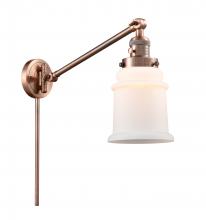 Innovations Lighting 237-AC-G181 - Canton - 1 Light - 8 inch - Antique Copper - Swing Arm