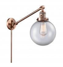 Innovations Lighting 237-AC-G202-8 - Beacon - 1 Light - 8 inch - Antique Copper - Swing Arm