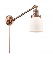 Innovations Lighting 237-AC-G51 - Bell - 1 Light - 8 inch - Antique Copper - Swing Arm