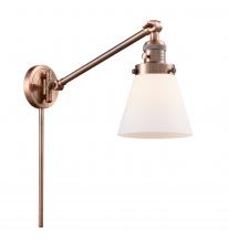 Innovations Lighting 237-AC-G61 - Cone - 1 Light - 8 inch - Antique Copper - Swing Arm
