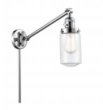 Innovations Lighting 237-PC-G312 - Dover - 1 Light - 5 inch - Polished Chrome - Swing Arm