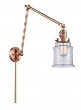 Innovations Lighting 238-AC-G182 - Canton - 1 Light - 6 inch - Antique Copper - Swing Arm