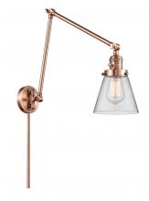 Innovations Lighting 238-AC-G62 - Cone - 1 Light - 8 inch - Antique Copper - Swing Arm