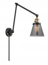 Innovations Lighting 238-BAB-G63 - Cone - 1 Light - 8 inch - Black Antique Brass - Swing Arm