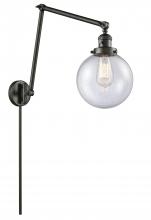 Innovations Lighting 238-OB-G204-8 - Beacon - 1 Light - 8 inch - Oil Rubbed Bronze - Swing Arm