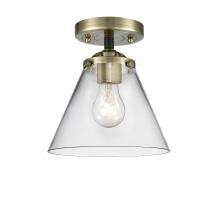 Innovations Lighting 284-1C-BAB-G42 - Cone - 1 Light - 8 inch - Black Antique Brass - Semi-Flush Mount