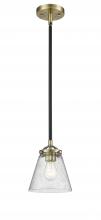 Innovations Lighting 284-1S-BAB-G64 - Cone - 1 Light - 6 inch - Black Antique Brass - Cord hung - Mini Pendant