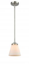 Innovations Lighting 284-1S-SN-G61 - Cone - 1 Light - 6 inch - Brushed Satin Nickel - Cord hung - Mini Pendant