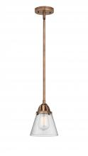 Innovations Lighting 288-1S-AC-G64 - Cone - 1 Light - 6 inch - Antique Copper - Cord hung - Mini Pendant