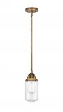 Innovations Lighting 288-1S-BB-G312 - Dover - 1 Light - 5 inch - Brushed Brass - Cord hung - Mini Pendant