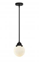 Innovations Lighting 288-1S-BK-G201-6 - Beacon - 1 Light - 6 inch - Matte Black - Cord hung - Mini Pendant