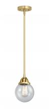 Innovations Lighting 288-1S-SG-G204-6 - Beacon - 1 Light - 6 inch - Satin Gold - Cord hung - Mini Pendant