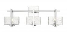 Innovations Lighting 312-3W-PC-CL - Striate - 3 Light - 24 inch - Polished Chrome - Bath Vanity Light