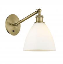 Innovations Lighting 317-1W-AB-GBD-751 - Bristol - 1 Light - 8 inch - Antique Brass - Sconce