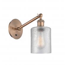 Innovations Lighting 317-1W-AC-G112 - Cobbleskill - 1 Light - 5 inch - Antique Copper - Sconce