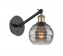 Innovations Lighting 317-1W-BAB-G556-6SM - Rochester - 1 Light - 6 inch - Black Antique Brass - Sconce