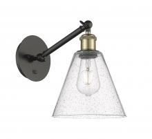 Innovations Lighting 317-1W-BAB-GBC-84 - Berkshire - 1 Light - 8 inch - Black Antique Brass - Sconce