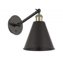 Innovations Lighting 317-1W-BAB-MBC-8-BK - Berkshire - 1 Light - 8 inch - Black Antique Brass - Sconce