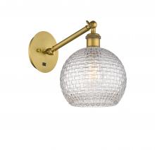 Innovations Lighting 317-1W-BB-G122C-8CL - Athens - 1 Light - 8 inch - Brushed Brass - Sconce