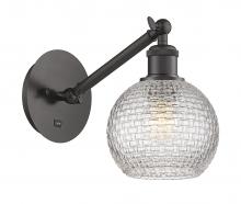 Innovations Lighting 317-1W-OB-G122C-6CL - Athens - 1 Light - 6 inch - Oil Rubbed Bronze - Sconce