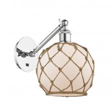 Innovations Lighting 317-1W-PC-G121-8RB - Farmhouse Rope - 1 Light - 8 inch - Polished Chrome - Sconce