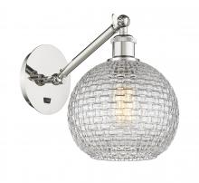Innovations Lighting 317-1W-PN-G122C-8CL - Athens - 1 Light - 8 inch - Polished Nickel - Sconce