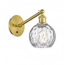 Innovations Lighting 317-1W-SG-G1215-6 - Athens Water Glass - 1 Light - 6 inch - Satin Gold - Sconce