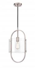 Innovations Lighting 371-1P-SN-CL - Pelham - 1 Light - 10 inch - Brushed Satin Nickel - Cord hung - Mini Pendant