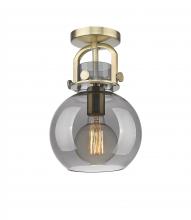 Innovations Lighting 410-1F-BB-G410-8SM - Newton Sphere - 1 Light - 8 inch - Brushed Brass - Flush Mount