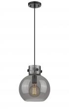 Innovations Lighting 410-1PM-BK-G410-10SM - Newton Sphere - 1 Light - 10 inch - Matte Black - Cord hung - Mini Pendant