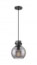 Innovations Lighting 410-1PS-BK-G410-8SM - Newton Sphere - 1 Light - 8 inch - Matte Black - Cord hung - Mini Pendant