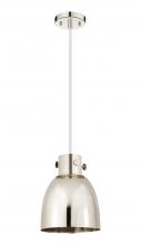 Innovations Lighting 410-1PS-PN-M412-8PN - Newton Sphere - 1 Light - 8 inch - Polished Nickel - Cord hung - Pendant