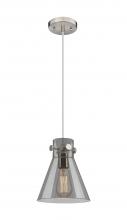 Innovations Lighting 410-1PS-SN-G411-8SM - Newton Cone - 1 Light - 8 inch - Brushed Satin Nickel - Cord hung - Pendant