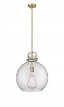 Innovations Lighting 410-1SL-BB-G410-16SDY - Newton Sphere - 1 Light - 16 inch - Brushed Brass - Multi Pendant