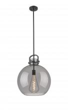 Innovations Lighting 410-1SL-BK-G410-16SM - Newton Sphere - 1 Light - 16 inch - Matte Black - Multi Pendant