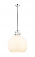 Innovations Lighting 410-1SL-PN-G410-18WH - Newton Sphere - 1 Light - 18 inch - Polished Nickel - Multi Pendant