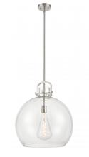 Innovations Lighting 410-1SL-SN-G410-18CL - Newton Sphere - 1 Light - 18 inch - Satin Nickel - Multi Pendant