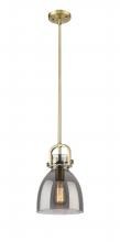 Innovations Lighting 410-1SS-BB-G412-8SM - Newton Bell - 1 Light - 8 inch - Brushed Brass - Multi Pendant