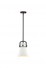 Innovations Lighting 410-1SS-BK-M411-8W - Newton Cone - 1 Light - 8 inch - Matte Black - Multi Pendant