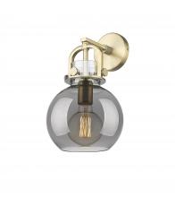 Innovations Lighting 410-1W-BB-G410-8SM - Newton Sphere - 1 Light - 8 inch - Brushed Brass - Sconce
