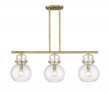 Innovations Lighting 410-3I-BB-G410-10SDY - Newton Sphere - 3 Light - 42 inch - Brushed Brass - Island Light