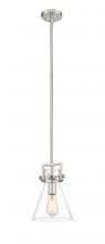 Innovations Lighting 411-1SS-SN-G411-8CL - Newton Cone - 1 Light - 8 inch - Satin Nickel - Multi Pendant