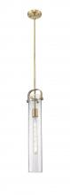 Innovations Lighting 413-1SS-BB-G413-1S-4SDY - Pilaster - 1 Light - 5 inch - Brushed Brass - Pendant