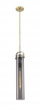 Innovations Lighting 413-1SS-BB-G413-1S-4SM - Pilaster - 1 Light - 5 inch - Brushed Brass - Pendant