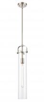 Innovations Lighting 413-1SS-SN-G413-1S-4CL - Pilaster - 1 Light - 5 inch - Satin Nickel - Pendant