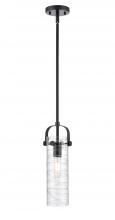 Innovations Lighting 423-1S-BK-G423-12DE - Pilaster II Cylinder - 1 Light - 5 inch - Matte Black - Pendant