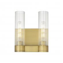 Innovations Lighting 429-2W-BB-G429-11CL - Empire - 2 Light - 11 inch - Brushed Brass - Bath Vanity Light