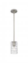 Innovations Lighting 434-1S-SN-G434-7DE - Crown Point - 1 Light - 5 inch - Satin Nickel - Pendant