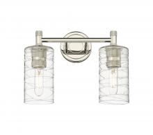 Innovations Lighting 434-2W-PN-G434-7DE - Crown Point - 2 Light - 14 inch - Polished Nickel - Bath Vanity Light