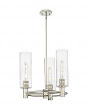 Innovations Lighting 434-3CR-PN-G434-12CL - Crown Point - 3 Light - 18 inch - Polished Nickel - Pendant